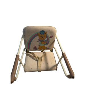 Graco travel high chair foldable vintage hearts‎ birds flowers (discoloration)
